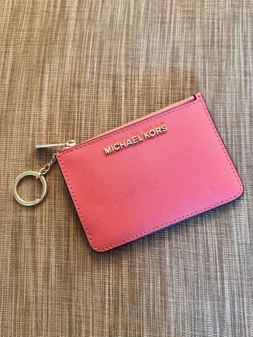 Michael Kors Jet Set Travel Pink Coin Pouch